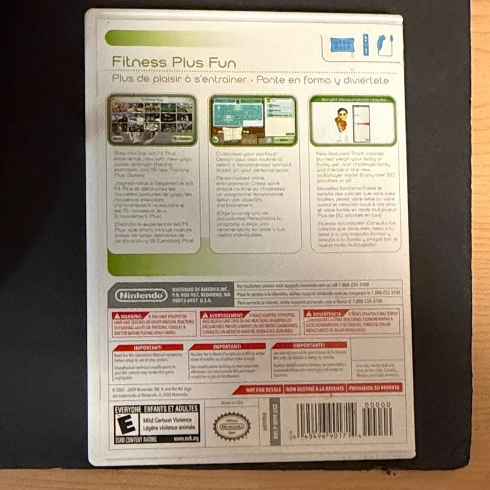 Nintendo Wii Fit Plus — White & Green Fitness Game